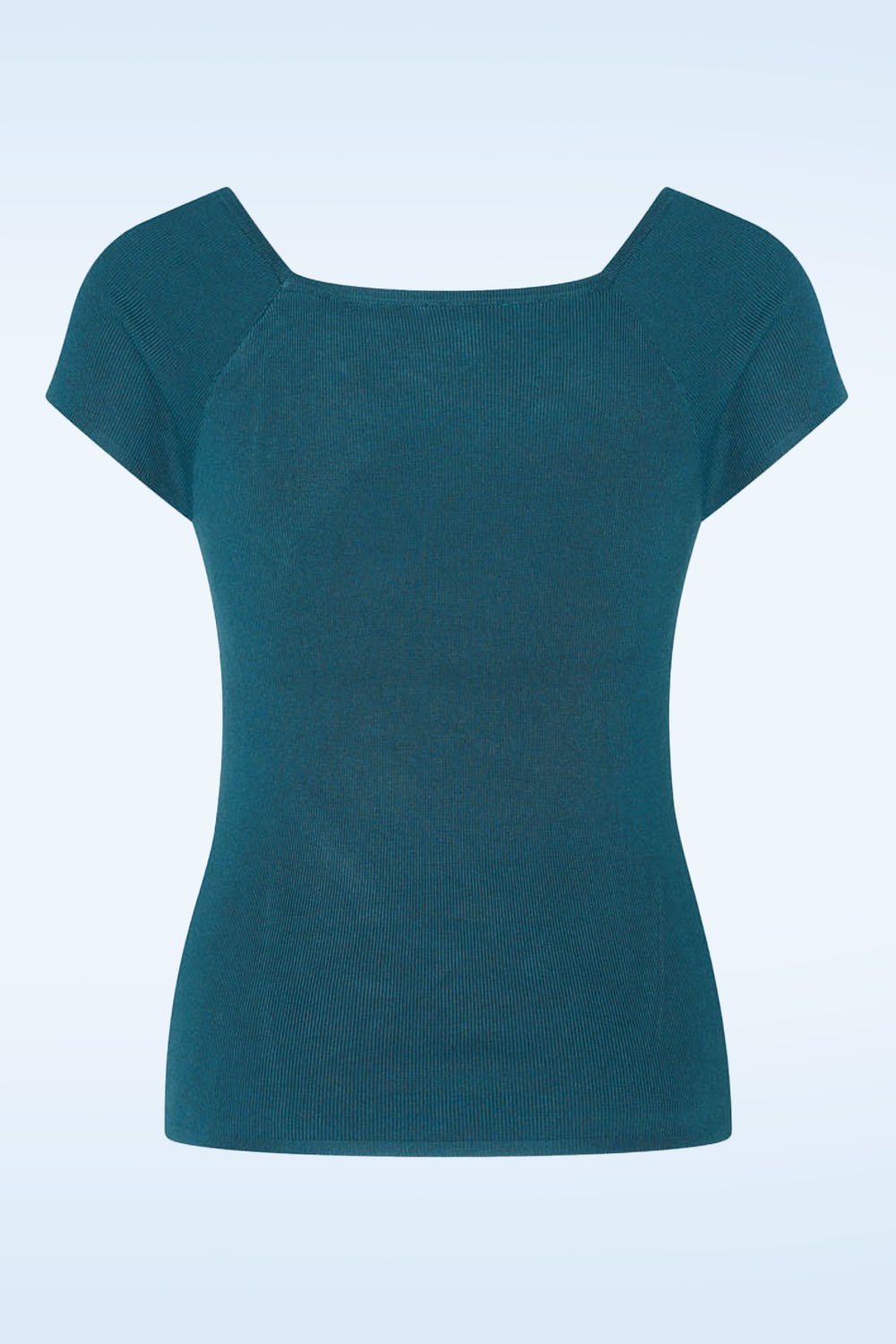 Zilch - Kaylie top in petrol blauw 2