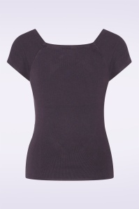 Zilch - Kaylie top in donker pruimpaars 2