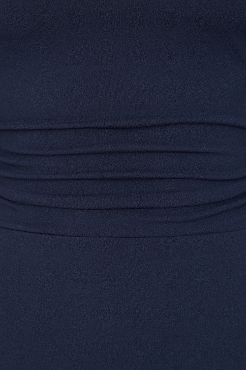 Vintage Chic for Topvintage - Topvintage exclusive ~ Davina maxi jurk in navy 2