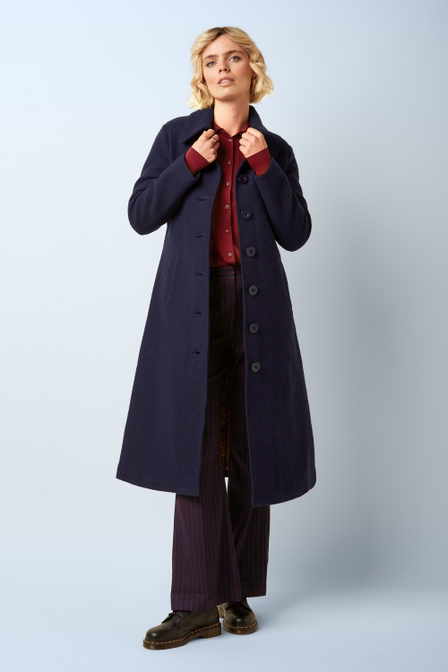 King Louie - Arabella Kennedy mantel in avondblauw 3