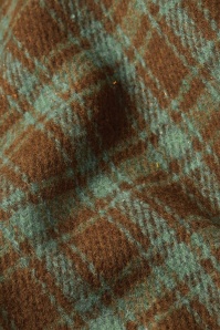 King Louie - Arabella Coppa Check mantel in beer bruin 5