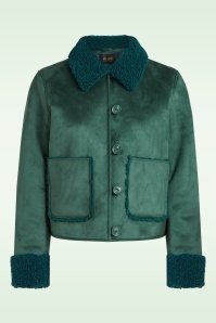 King Louie - Dina Lammy jas in pine groen 2