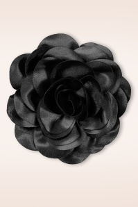 Banned Retro - Romantic Bloom broche in zwart