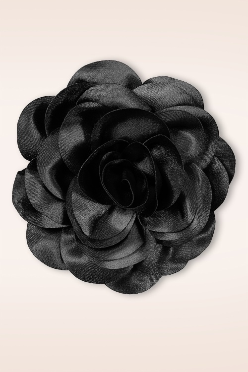 Banned Retro - Romantic Bloom broche in zwart