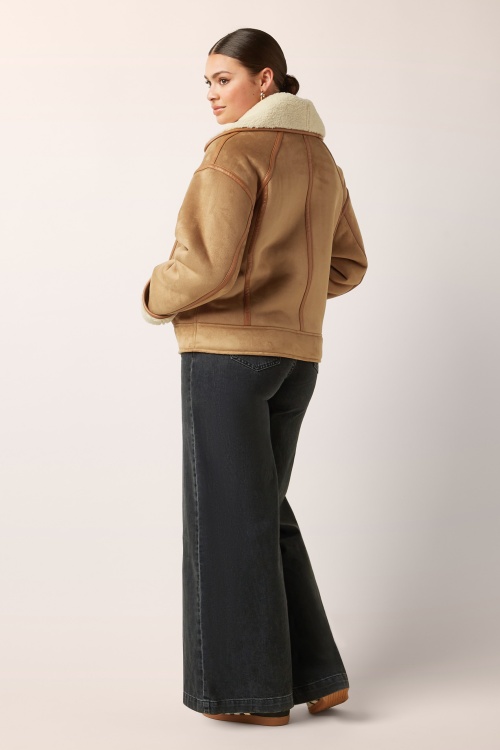 King Louie - Monia Lammy jas in naturel  8