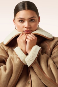 King Louie - Monia Lammy jas in naturel  6