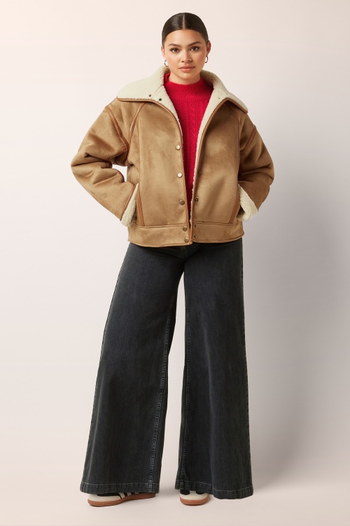 King Louie - Monia Lammy jas in naturel 