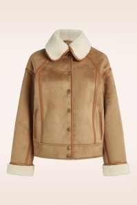 King Louie - Monia Lammy jas in naturel  2