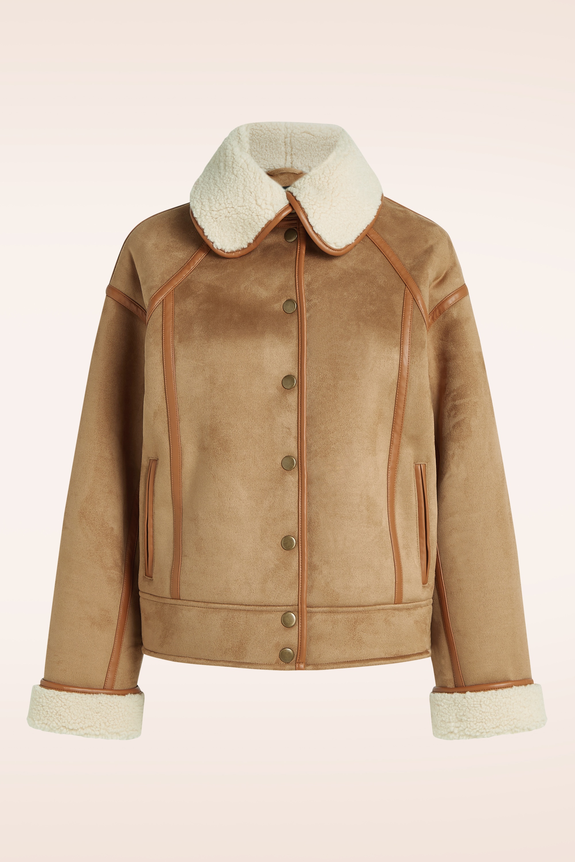 King Louie - Monia Lammy jas in naturel  2