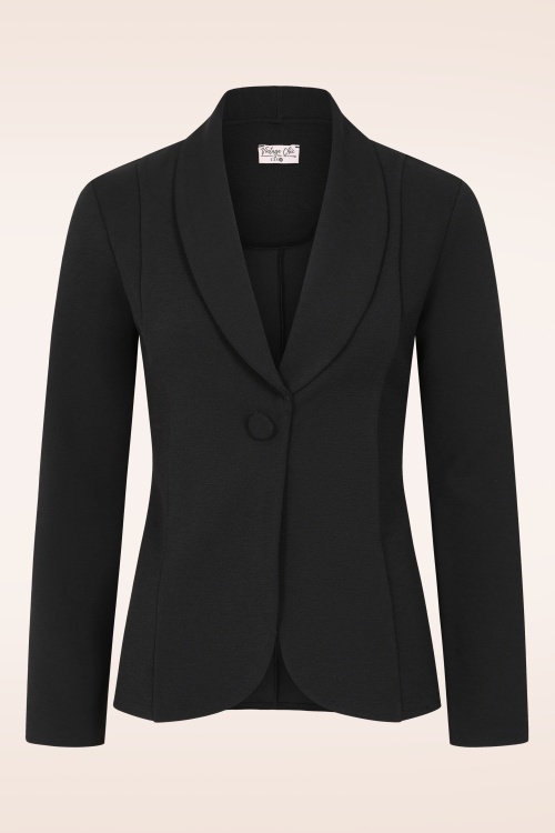Vintage Chic for Topvintage - Topvintage exclusive ~ Jocelynn blazer in zwart