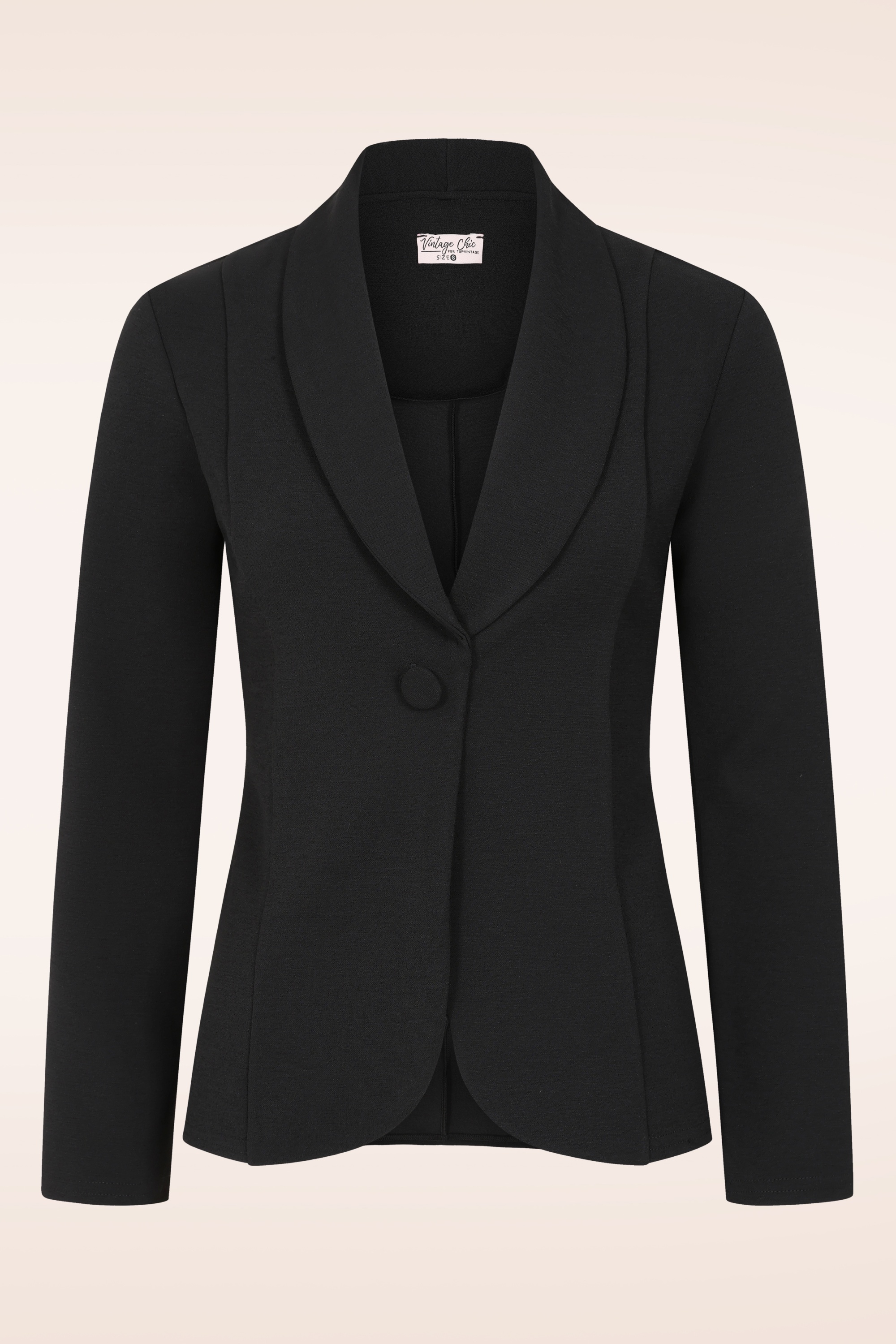 Vintage Chic for Topvintage - Topvintage exclusive ~ Jocelynn blazer in zwart