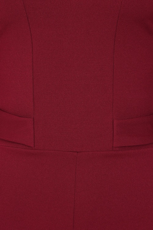 Vintage Chic for Topvintage - Topvintage exclusive ~ Darlene jumpsuit in wijnrood 2