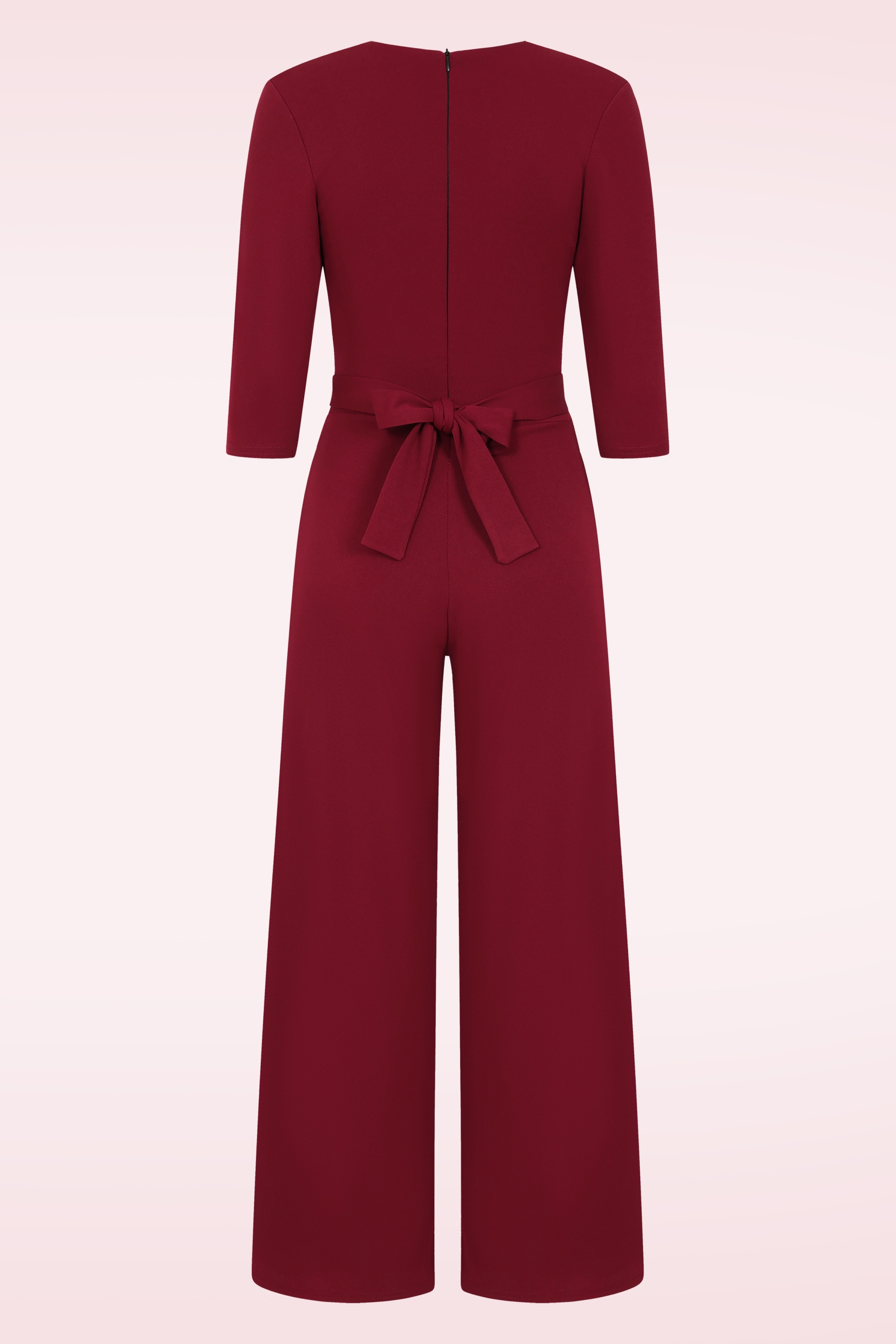 Vintage Chic for Topvintage - Topvintage exclusive ~ Darlene jumpsuit in wijnrood 3