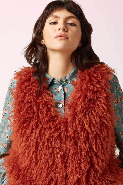 King Louie - Cilla Empire gilet in Rio rood