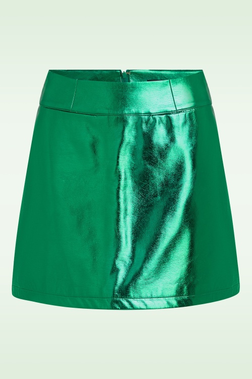King Louie - Olivia Dainty Shine rok in ultra groen