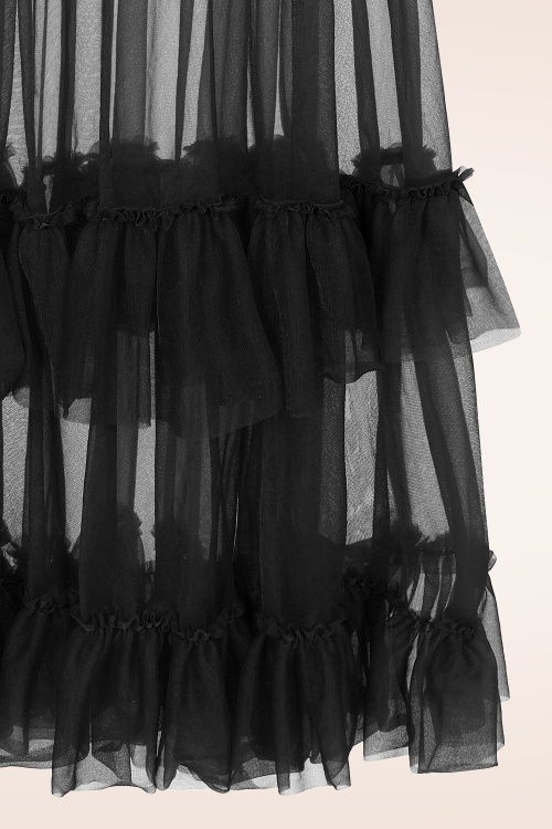 Banned Retro - Mia petticoat in zwart 2