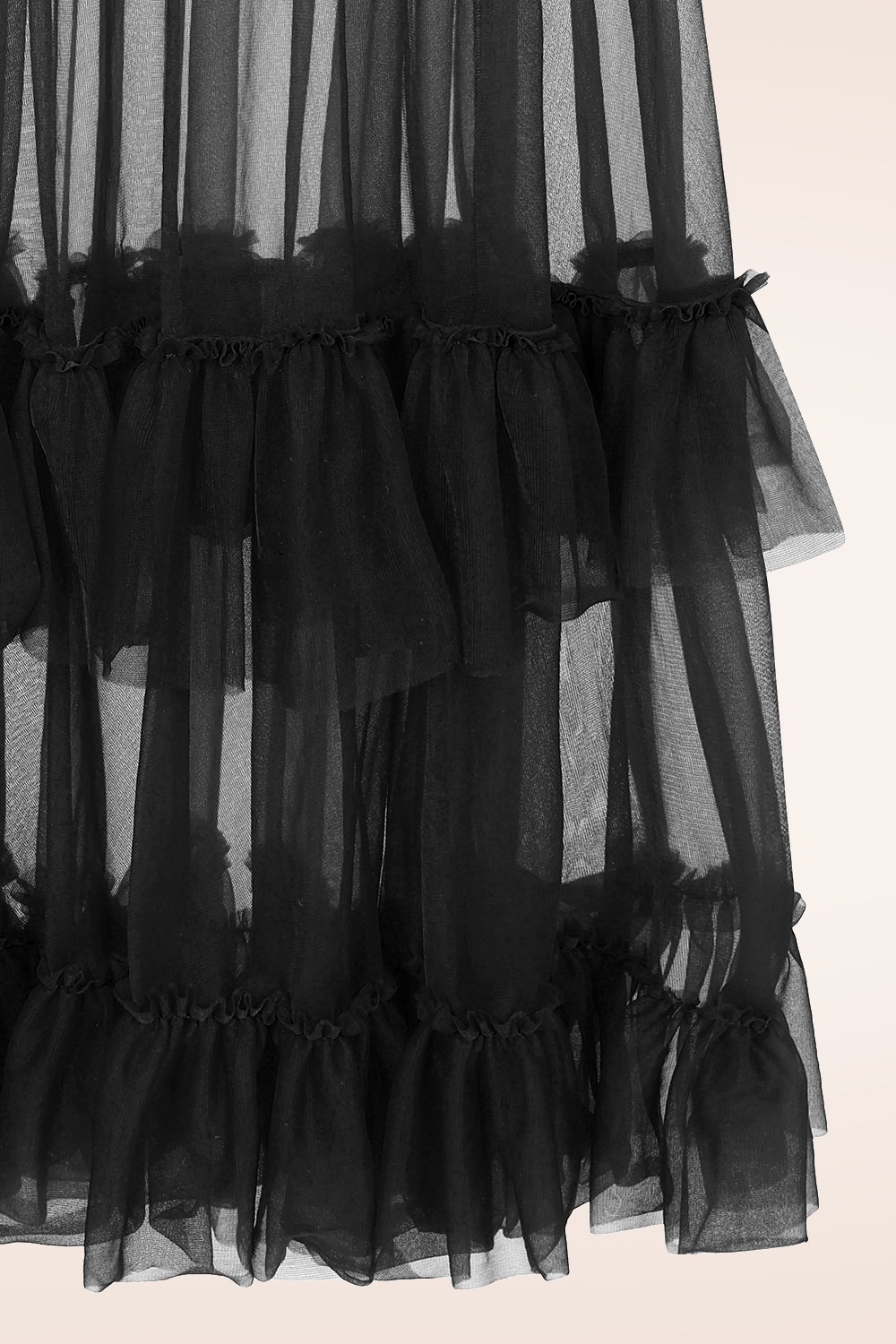 Banned Retro - Mia petticoat in zwart 2