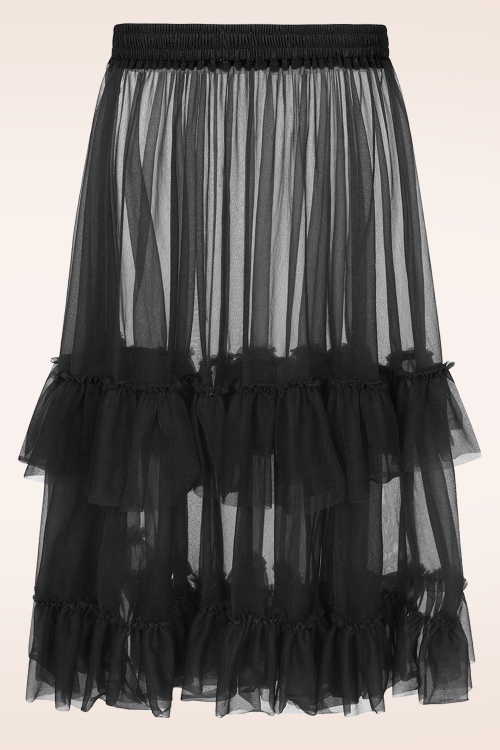 Banned Retro - Mia petticoat in zwart 4