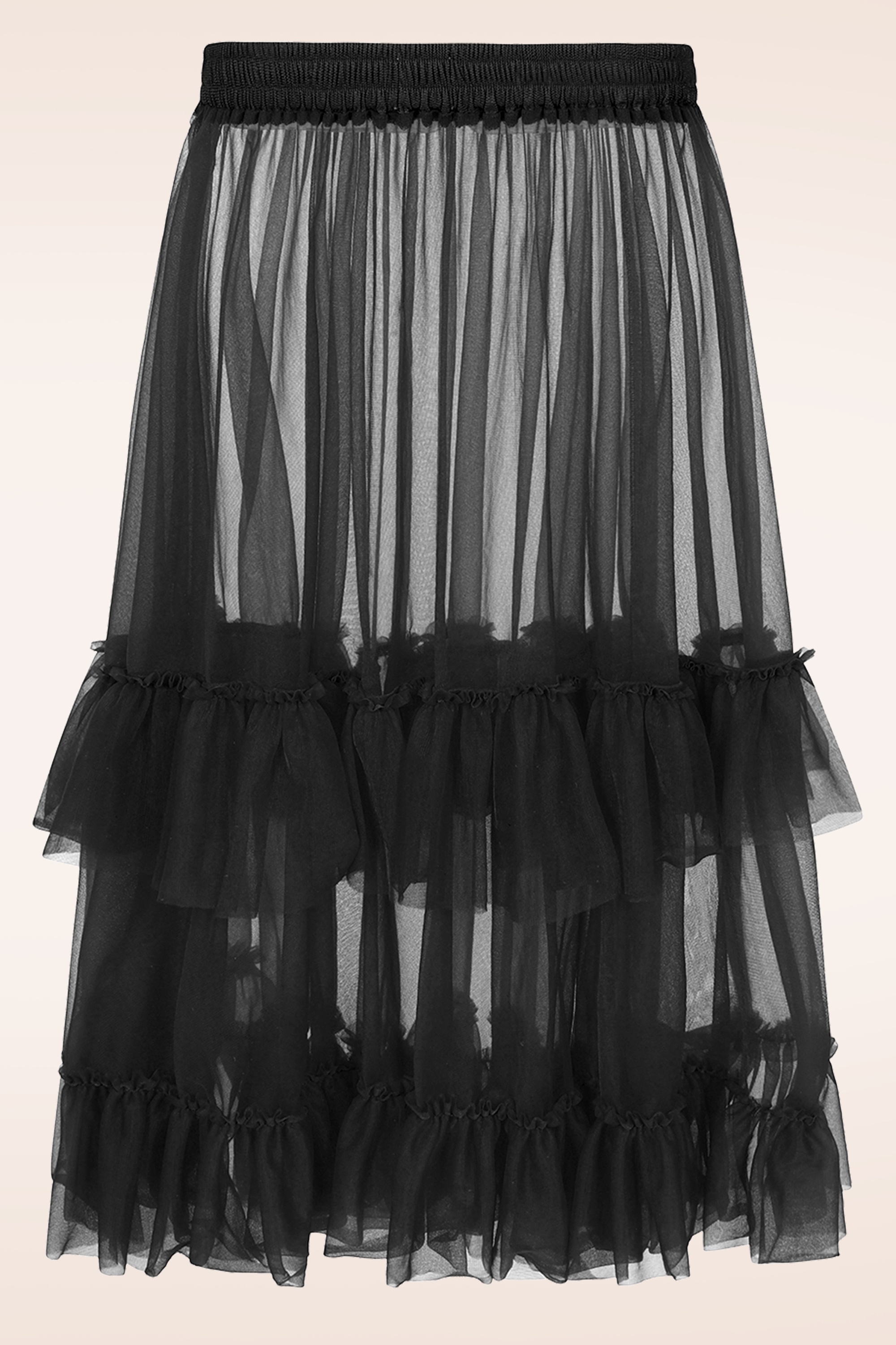 Banned Retro - Mia petticoat in zwart 4