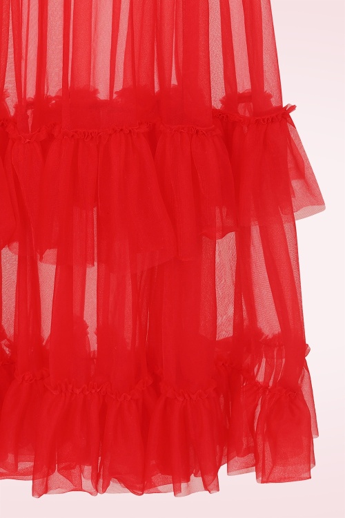 Banned Retro - Mia petticoat in rood 2