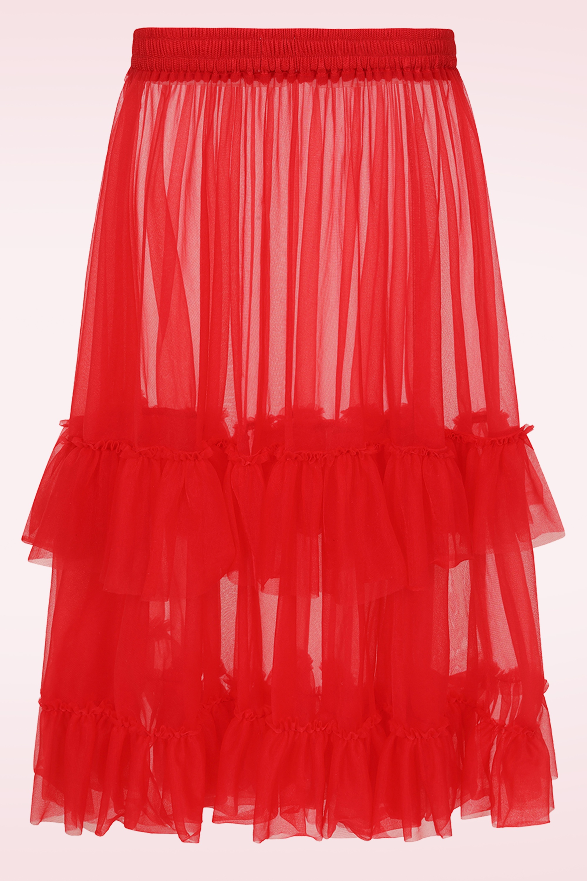 Banned Retro - Mia petticoat in rood 3