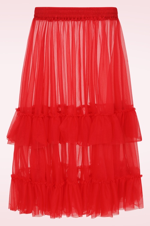 Banned Retro - Mia petticoat in rood