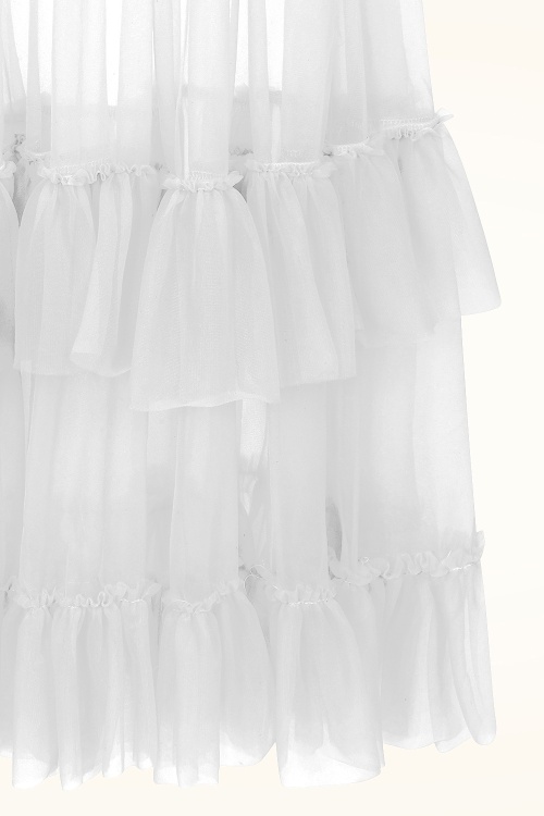 Banned Retro - Mia petticoat in wit 2
