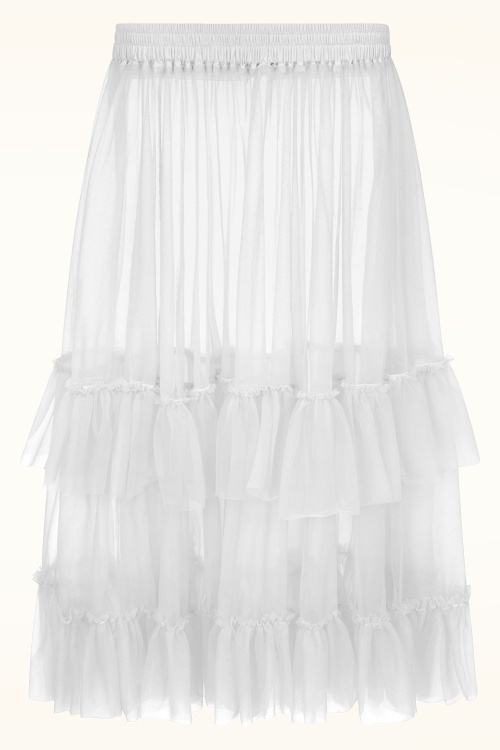 Banned Retro - Mia petticoat in wit 3