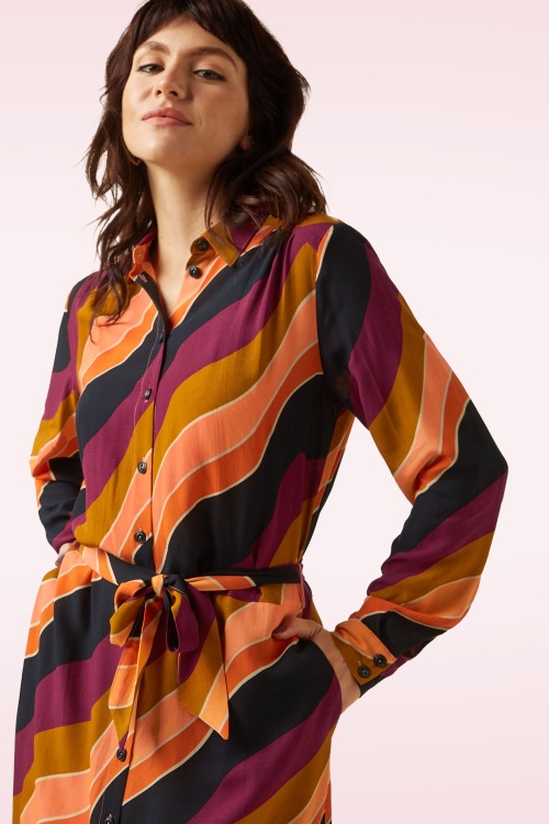 King Louie Olivia Razzle Midi Dress in Beaujolais Red