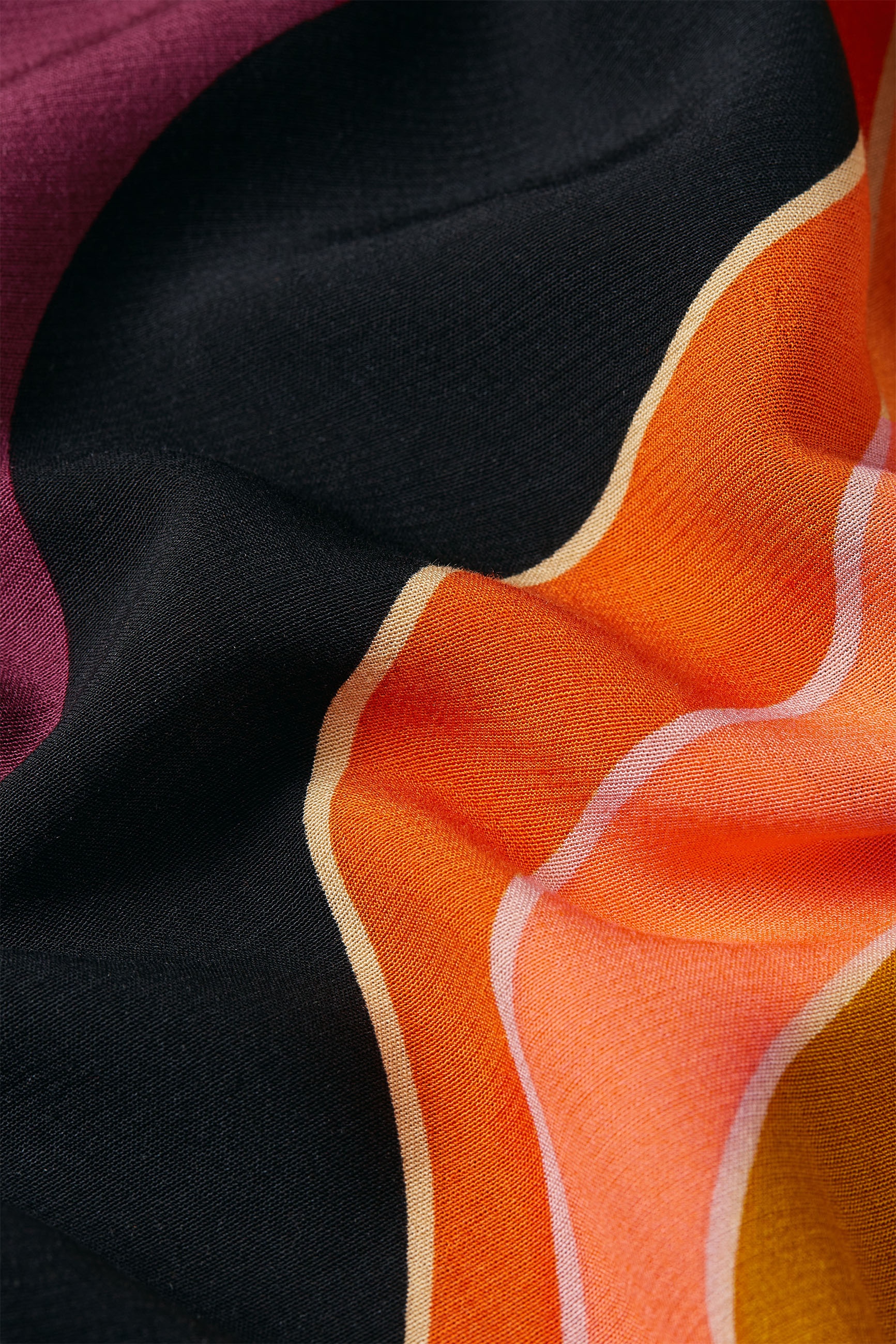 King Louie - Olivia Razzle midi jurk in Beaujolais rood 4