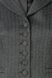 Femkit - Margie gilet in donker antraciet  2