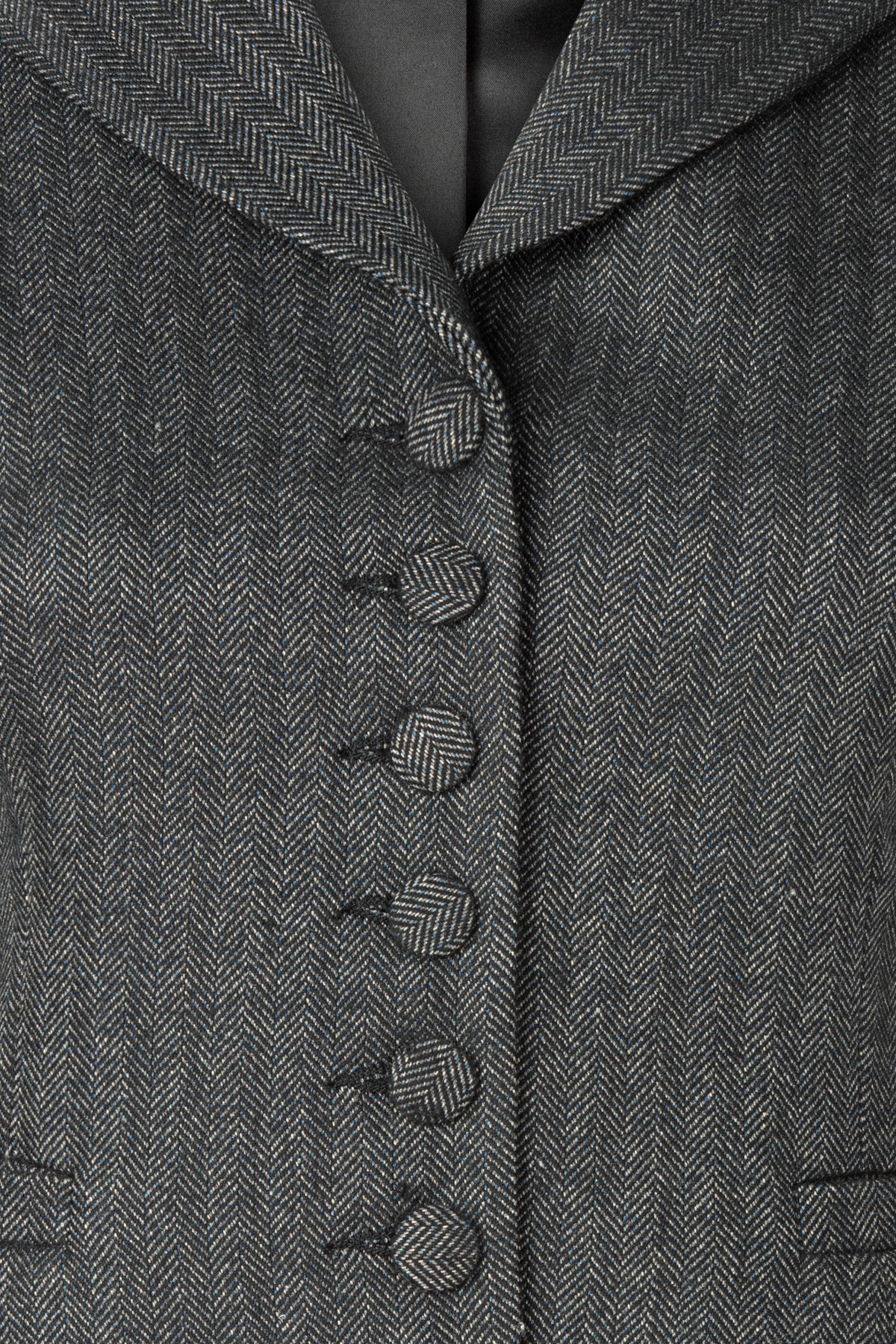 Femkit - Margie gilet in donker antraciet  2