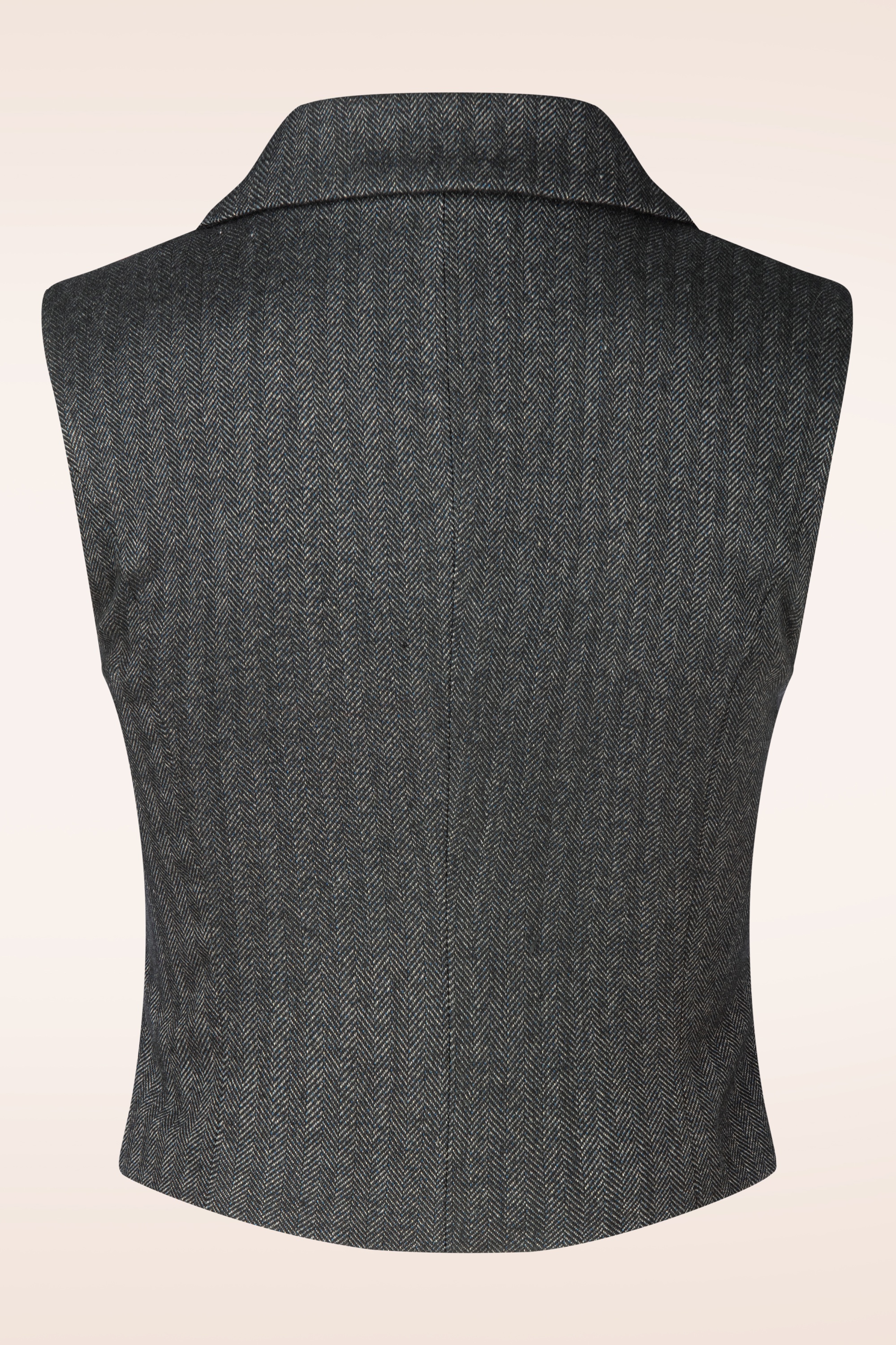 Femkit - Margie gilet in donker antraciet  3