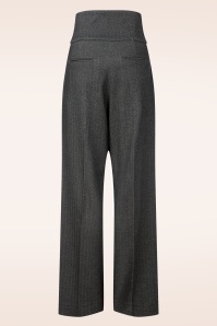 Femkit - Bonny High Waist pantalon in donker antraciet  3