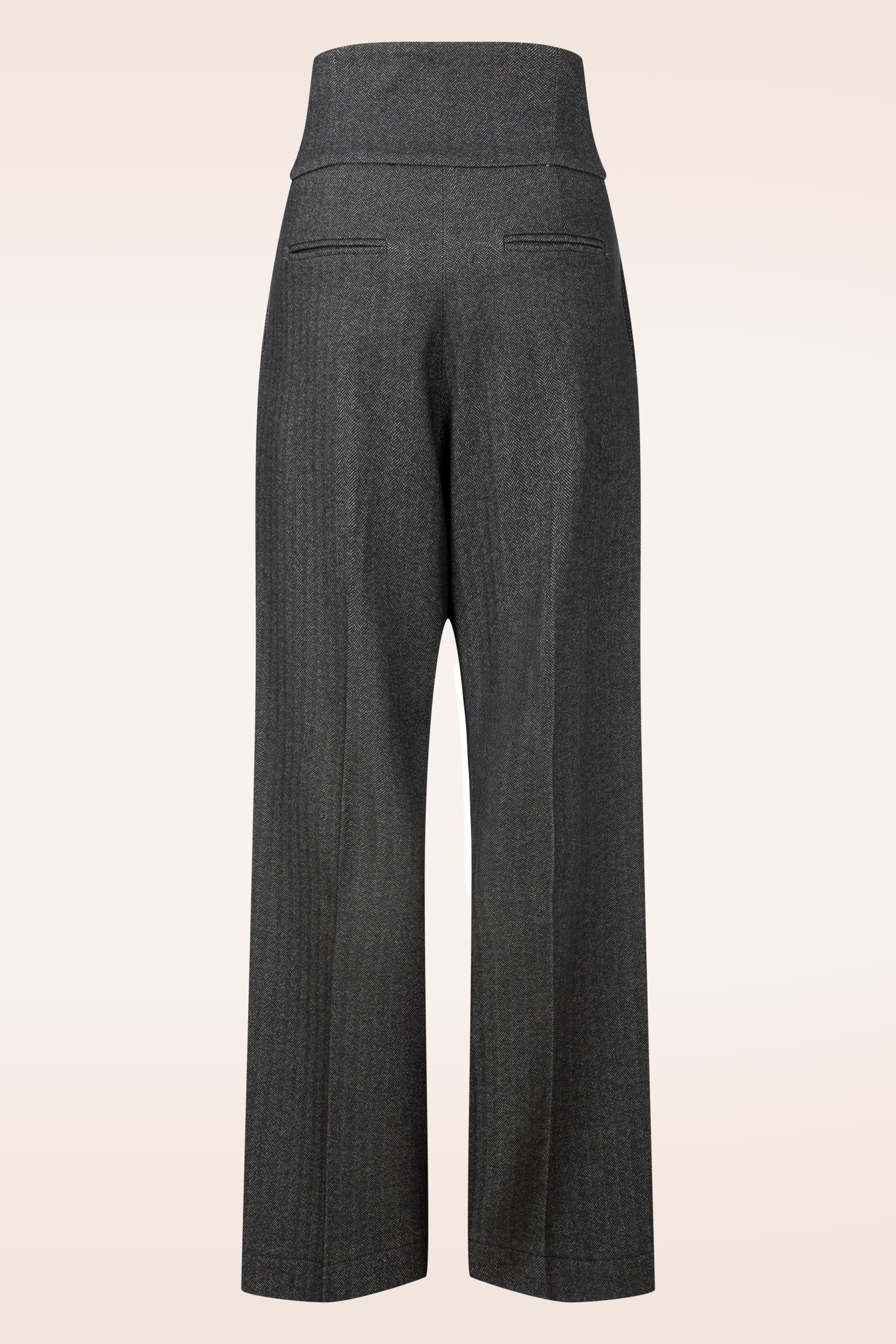 Femkit - Bonny High Waist pantalon in donker antraciet  3