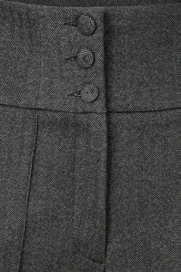 Femkit - Bonny High Waist pantalon in donker antraciet  2