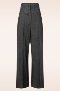 Femkit - Bonny High Waist pantalon in donker antraciet 