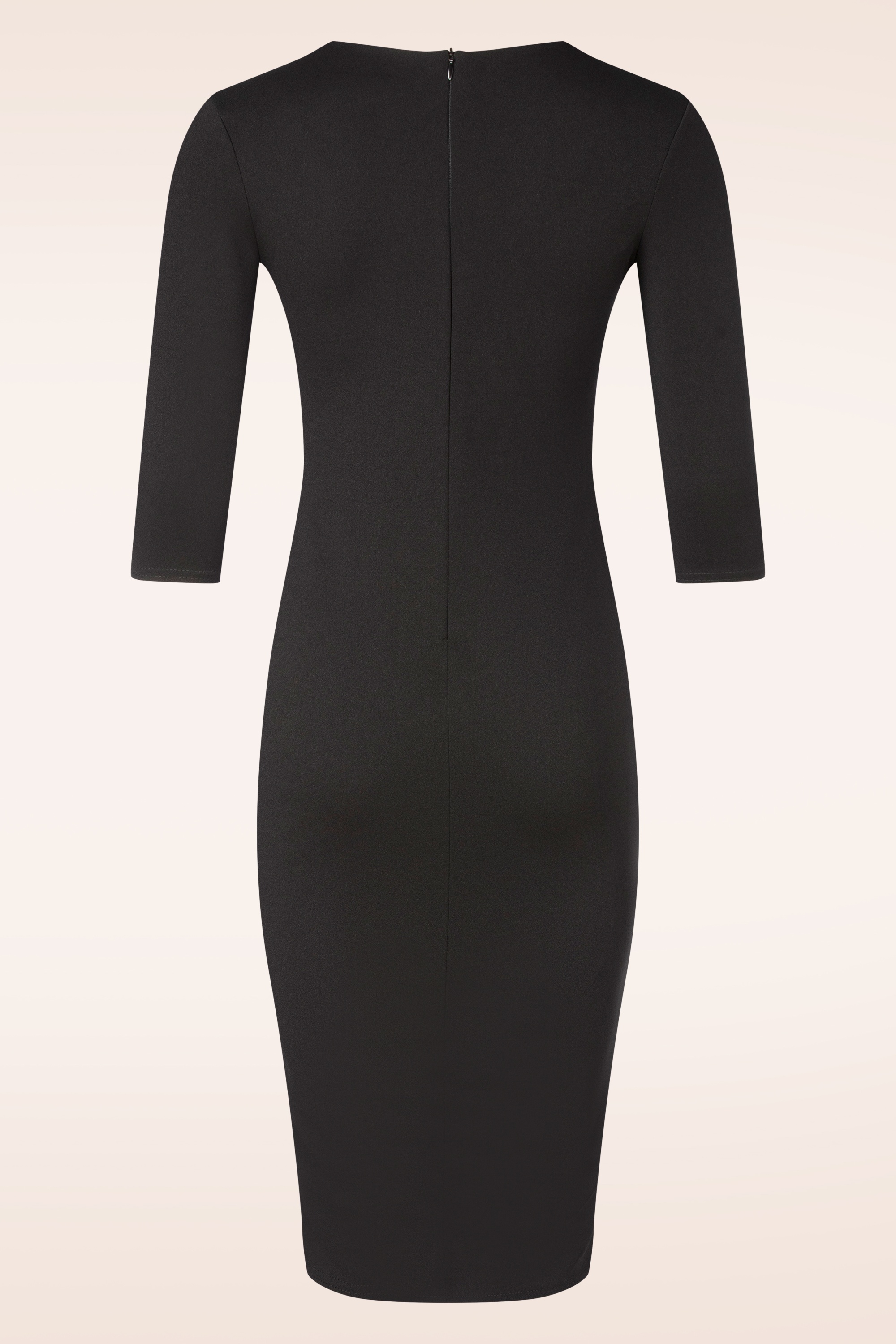 Vintage Chic for Topvintage - Topvintage exclusive ~ Eden pencil jurk in zwart 3