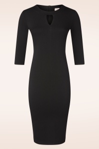Vintage Chic for Topvintage - Topvintage exclusive ~ Eden pencil jurk in zwart
