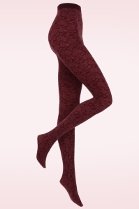 Marcmarcs - Roses 70 Den panty in aubergine