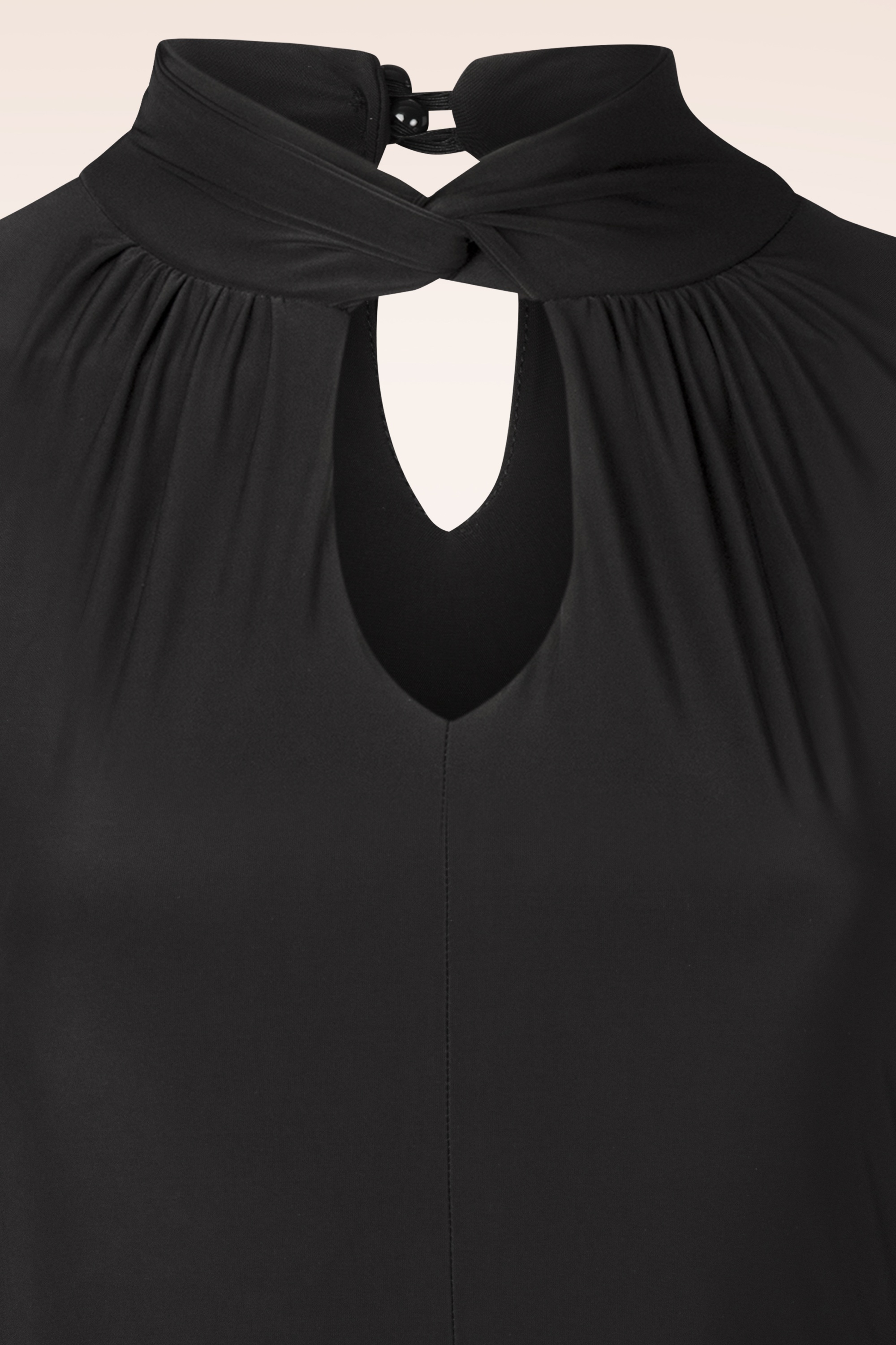 Vintage Chic for Topvintage - Topvintage exclusive ~ Isabel slinky pencil jurk in zwart 2