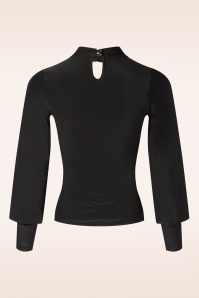 Vintage Chic for Topvintage - Topvintage exclusive ~ Ophelia slinky top in zwart 3