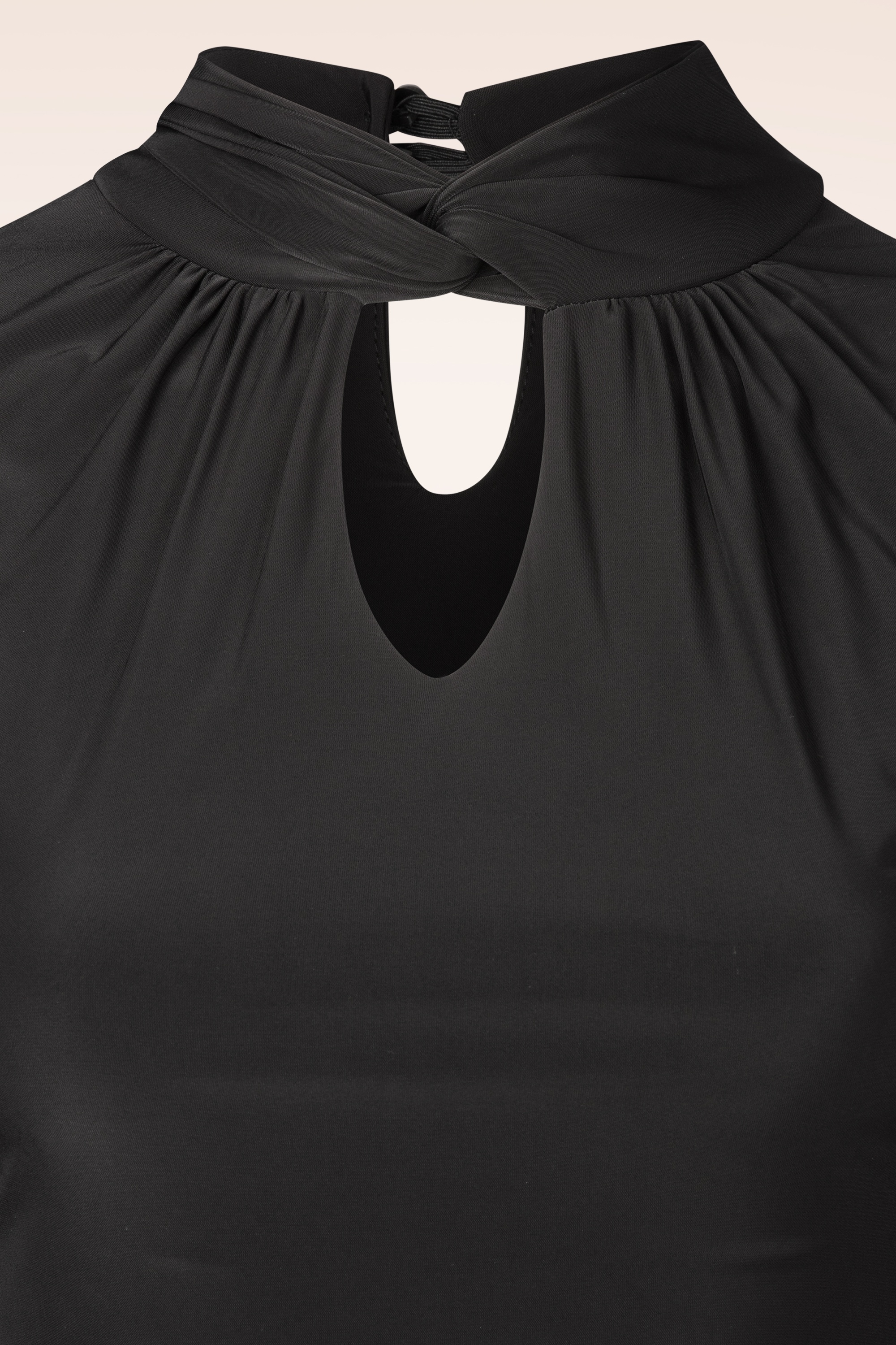 Vintage Chic for Topvintage - Topvintage exclusive ~ Ophelia slinky top in zwart 2