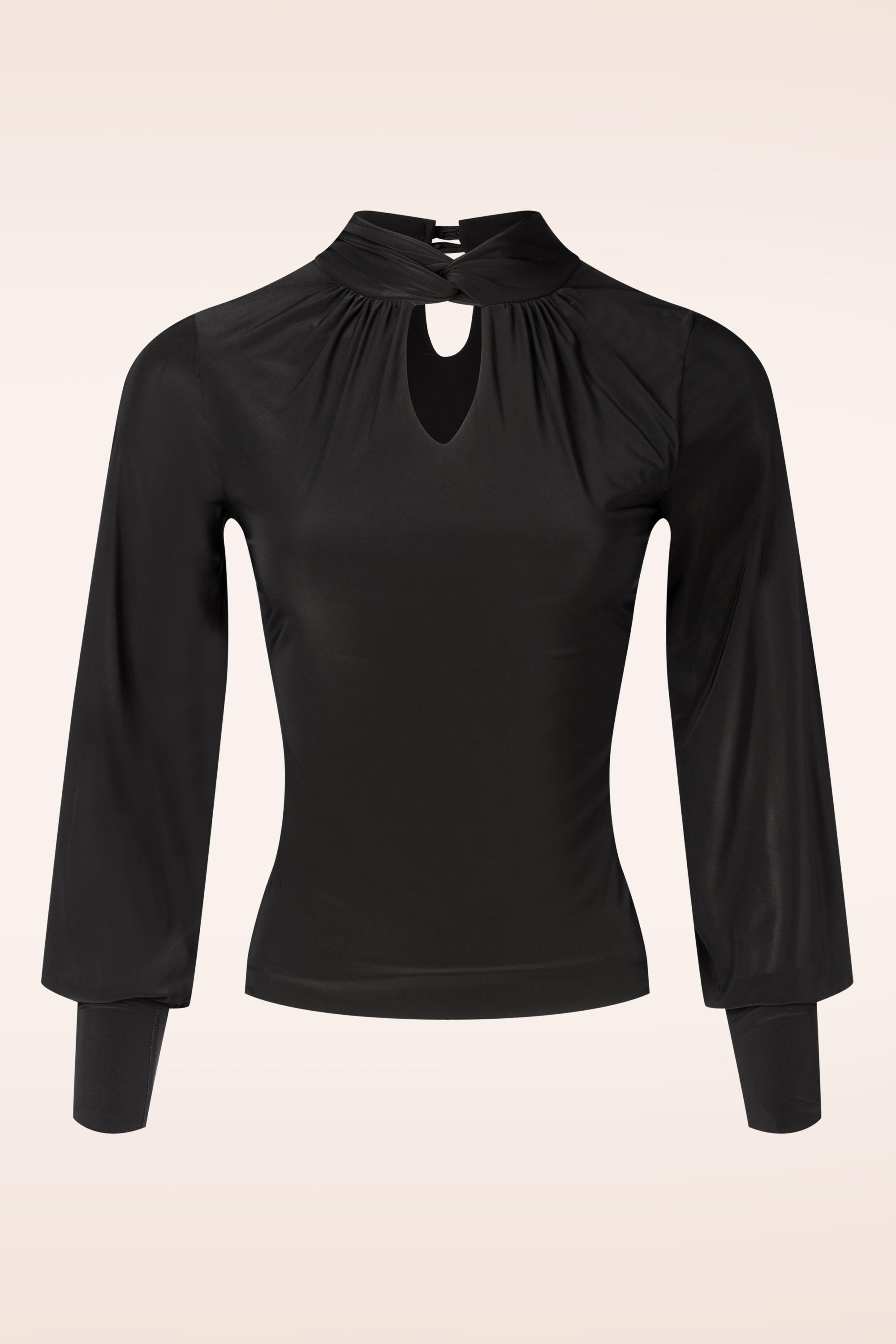 Vintage Chic for Topvintage - Topvintage exclusive ~ Ophelia slinky top in zwart