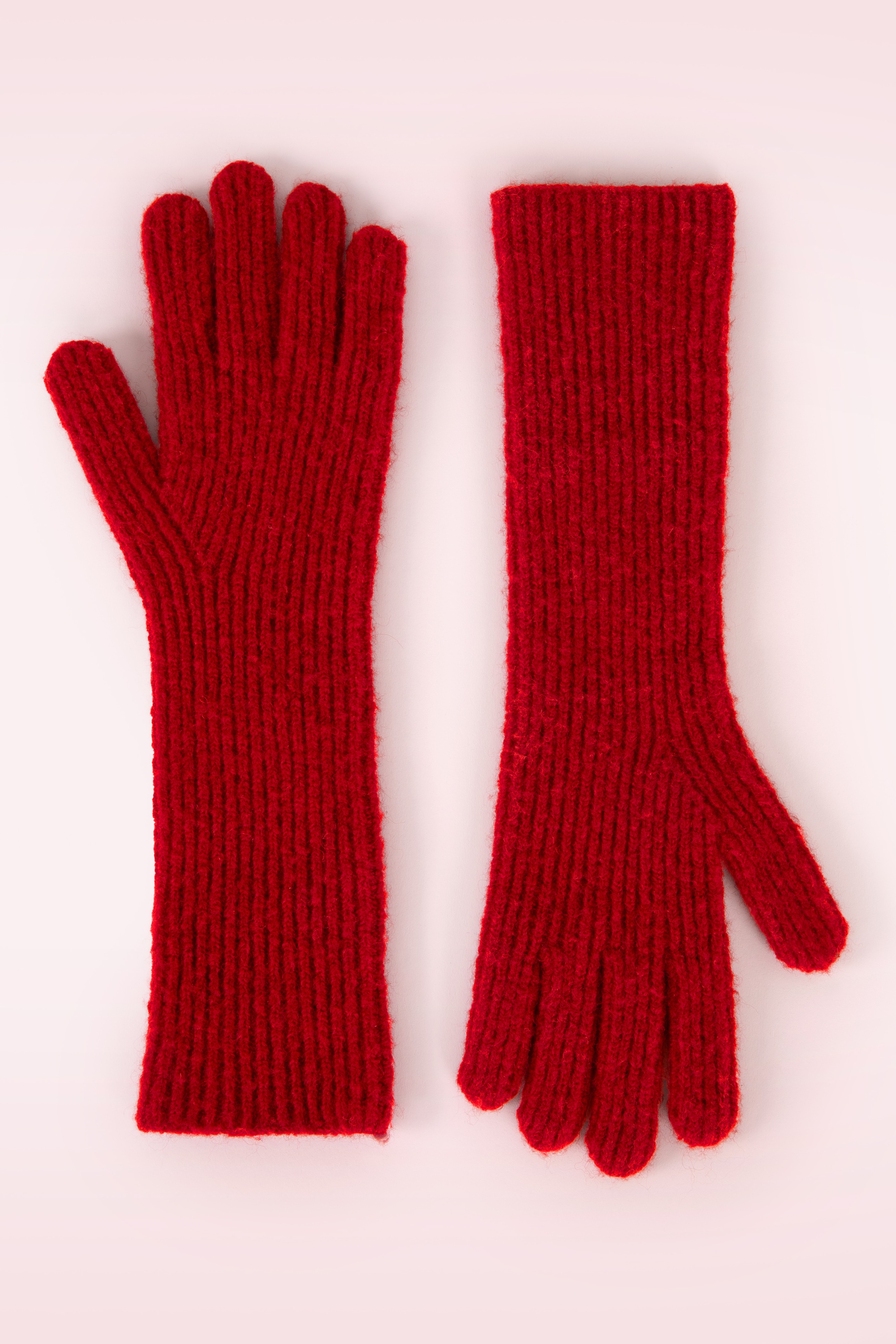 Powder - Sofia lange handschoenen in scarlet rood