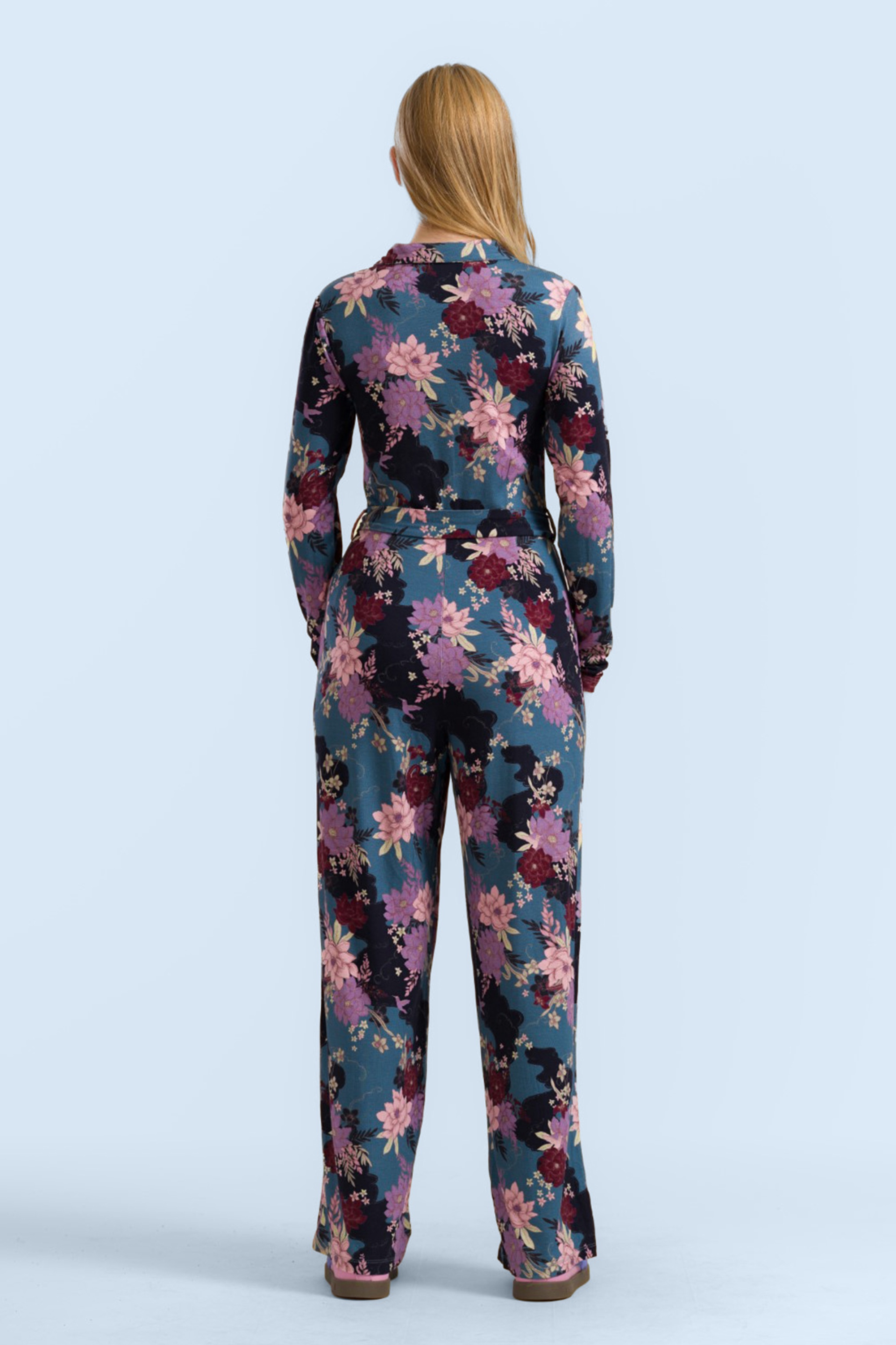 LaLamour - Bella jumpsuit in Oriental Bird 3