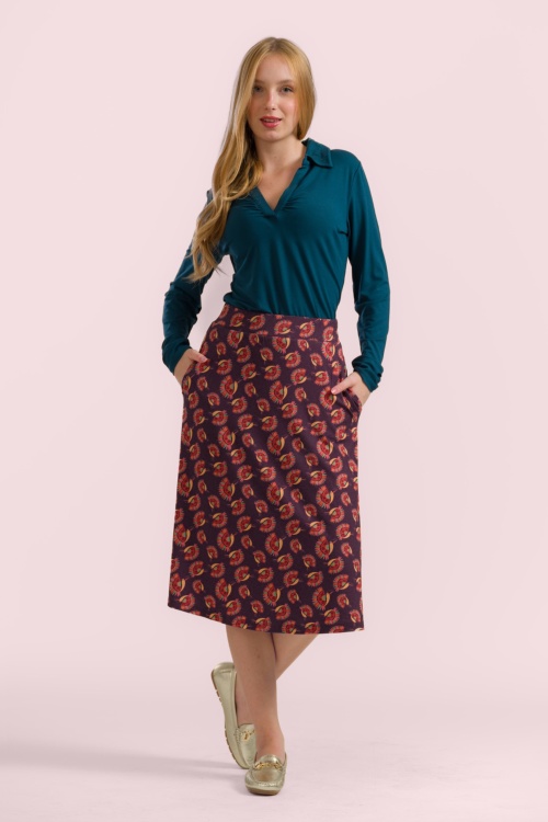 LaLamour - Holly Bird of Paradise rok in bordeaux 2