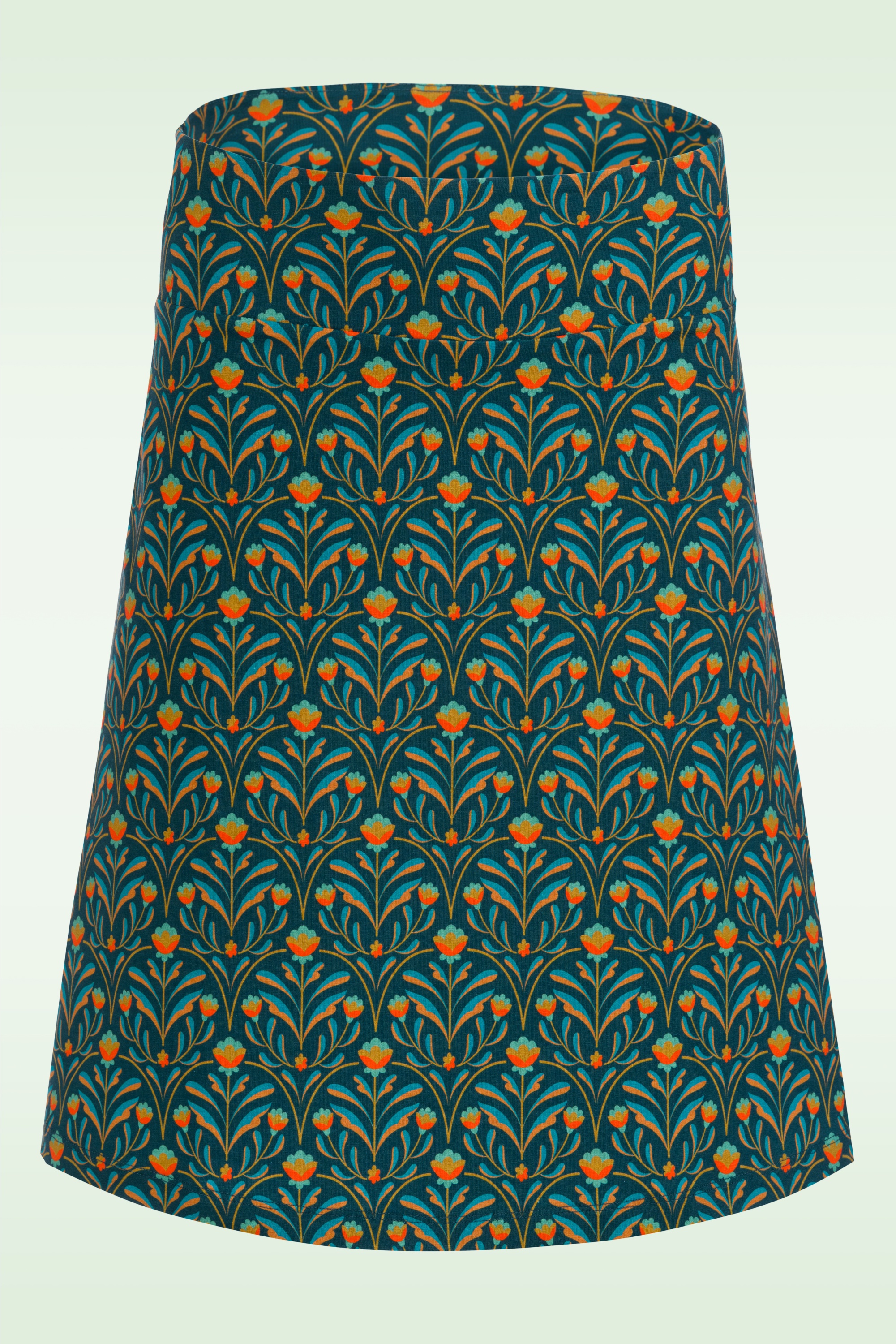 LaLamour - Esmée Barock Flower rok in groen