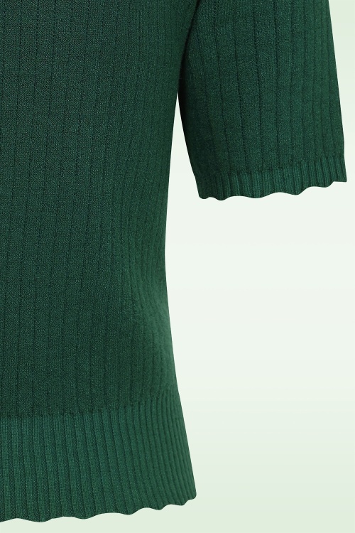 Banned Retro - Hallie gebreide trui in groen 3