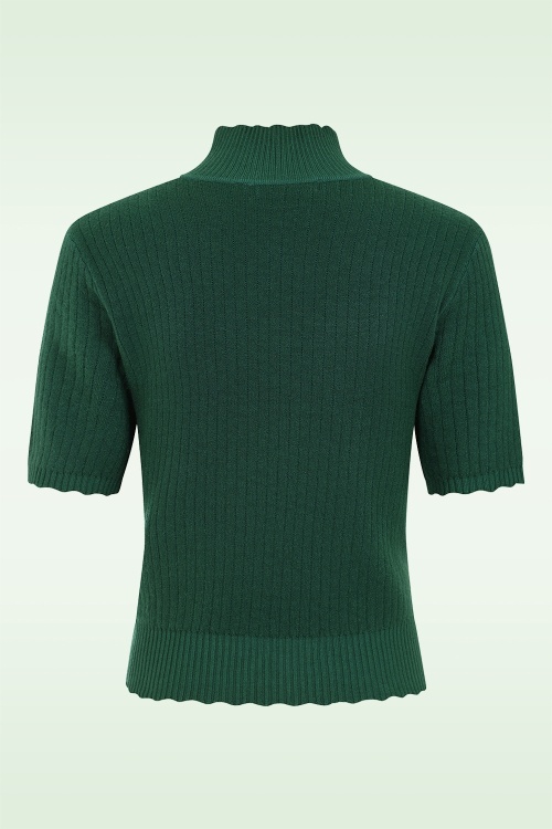 Banned Retro - Hallie gebreide trui in groen 4
